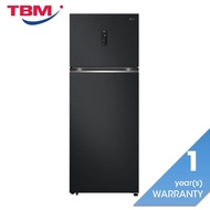 [Klang Valley Delivery Only] LG GN-B452PQBK 2 Doors Fridge 461L Smart Inverter Linear Cooling Matte 