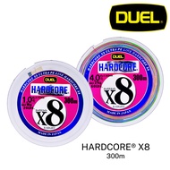 DUEL - HARDCORE X8 300M SINGLE PACK PREMIUM PE BRAID IZANAS MADE IN JAPAN