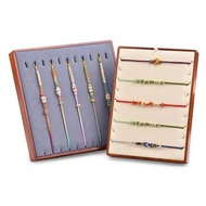 Rope Art Handicraft Display Display Wenchang Safe Knot Props Braided Rope Props Wood Grain Tray Knot