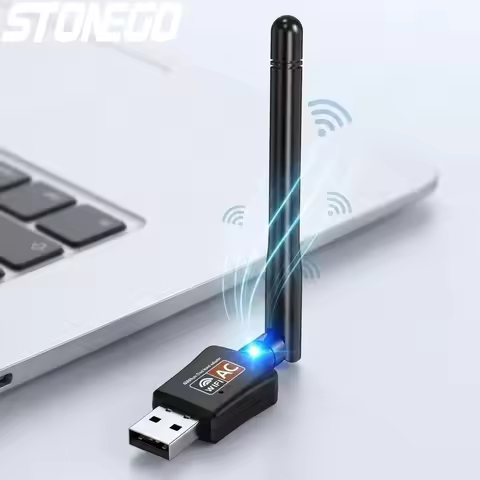 AC600 Dual Band USB WiFi Adapter 24G 5GHz High Speed Wireless Network Dongle for PC Mac Linux Window