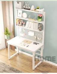 HOME Something - 時尚 書桌書架組合 洞洞板書台 *80/100/120/140cm - HS08496_E