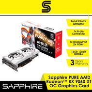 SAPPHIRE PURE AMD Radeon RX 9060 XT GPU 16GB Graphics Card