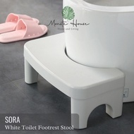 |Monste| Sora Toilet Stool Minimalist Bathroom Stool Aesthetic Healthy Toilet Seat Toilet Stool Healthy Toilet Stool Simple Healthy Footrest