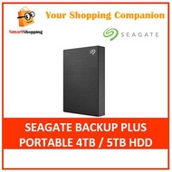 Seagate Backup Plus Portable 4TB / 5TB Black External Harddisk HDD EXT USB 3.0 Hard Disk 3 Years Warranty