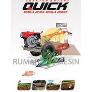 FF Traktor Quick Zena Rotary lengkap diesel kubota