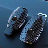 Suitable for Mercedes-Benz C-Class E-Class GLC300L/E260/E350/A200 Key Cover Carbon Fiber Protective 