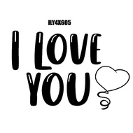 STICKER I LOVE YOU 4X6 FOR 10 INCH BALLOON