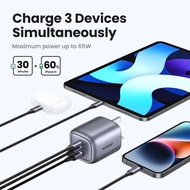 UGREEN 65W GaN PD Fast Charger Quick Charge 2C1A 2 Type C 1 USB A Charger SKU: 90663