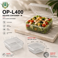 OP-L400 (8"inch) (M Size) OPS Food Box Plastic Clear Container Bakery Cake Bekas [50pcs± ]