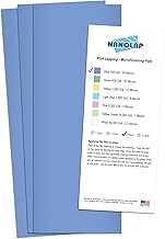 NANOLAP PSA Lapping Film, 3 Pc 40 Micron (300 Grit) Adhesive Polishing Paper, 4-1/4” x 11” Microfini