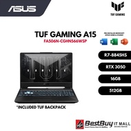 ASUS TUF A15 FA506N-CGHN566WSP - R7-8845HS/ RTX3050/ 16GB/ 512GB/ W11, HS+M365