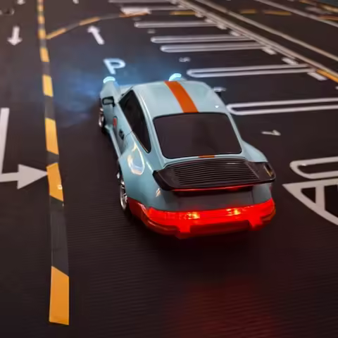 1/18 New LDRC RC Drift Car LD1898 Mode 911 2.4GHz RWD with Gyroscope on-Road Alloy Body Shell Racing