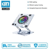 Valore HL-001 Adjustable Laptop Stand with Cooling Fan and RGB Light