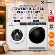 [Combo] Electrolux Inverter Front Load Washer 8KG EWF8024D3WC + Electrolux Heatpump Dryer 8KG EDH803