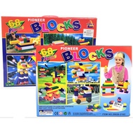 Set Blok Pembinaan Pioneer Lego 68pcs - Mainan Kreatif dan Mendidik untuk/68pcs Pioneer Lego Buildin