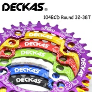 Deckas 104BCD Round Narrow Wide Chainring 104bcd MTB 30T 32T 34T 36T 38T Chainring Crankset Tooth Pl