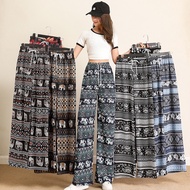 Thailand Batik Elephant Long Pant Plus Size Unisex Women Men/Thailand Batik Gajah Seluar Panjang Kai