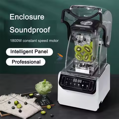 2L Commercial Household Soundproof Cover Wall Breaker Ice Crushing Juicing Smoothie Machine Milk Tea