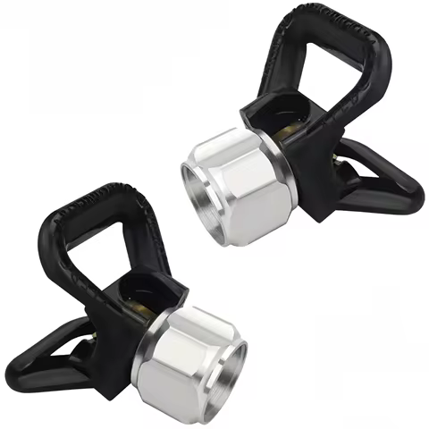 2pc Airless Paint Spray Gun Flat Tip Nozzle Guard Seat Spray Paint Accessory G7/8*14 Paint Sprayer P