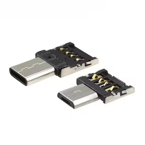 1-4PCS Universal Type-C Micro USB to USB 2.0 OTG Adapter Connector for Cell Smartphone USB2.0 Type C