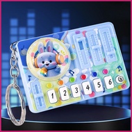 Mini DJ Board Keychain Cute Cartoon Keyring Bag Charm DJ Disc Player Keychain for Kids Boys Girls Ch