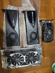 出售4張顯卡1080TI渦輪GTX1050 960-4G