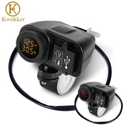 Newest Arrival Motorcycle Dual USB Charger 12V 4.2A Moto 2.1A+2.1A 12V To 5V 15W USB Charger With V