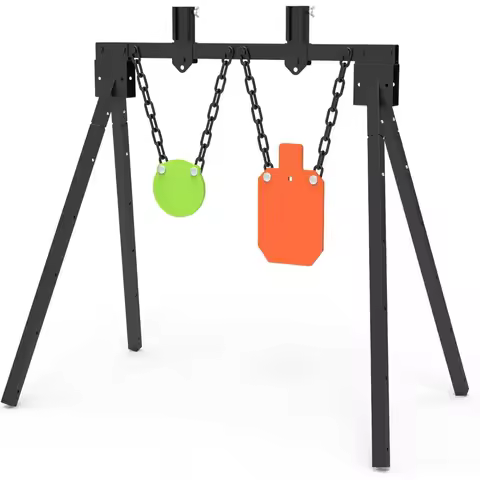 AR500 Steel Shooting Target Stand System Kit Silhouette Gong Targets 3/8 Thick