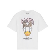 [GANNI x Disney] Daisy Print Casual Fun Short-Sleeved T-Shirt Top