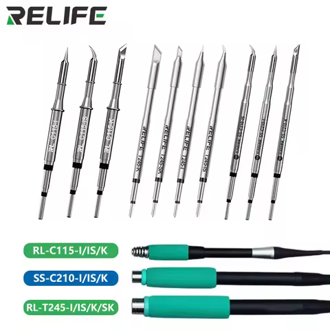 RELIFE Original brand C210 T245 C115 T12 Soldering Tip for JBC Sugon Aifen Aixun GVM T115 T210 C245 