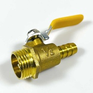 Brass Gas Water Faucet Stop Thread 1/2 to 3/ 8 Inch Water Flow Control Valve Pipe DN15 Brass Ball Va