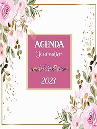 Agenda 2023 journalier A4: Planificateur et organiseur journalier pratique pour l'année 2023 ,1 page