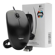 Logitech Optical USB Mouse B100 เม้าส์มีสายแบบ USB ของแท้ รับประกันศูนย์ 3 ปี.