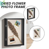 Magnetic Shadow Box Frame Front Open Photo 3D Itme Display Case with Pin Tabletop or Wall Mount for 