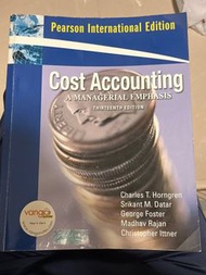 Cost Accounting: A Managerial Emphasis (13th edition) by Horngren, Datar, Foster, Rajan &amp; Ittner