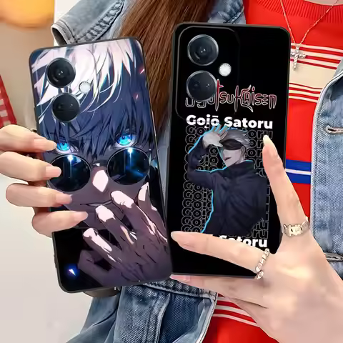 JJK Satoru Gojo Phone Case for OPPO Reno 14 13 12 11 10 9 8 7 6 5 F T Pro 5G Soft TPU Shockproof Cov