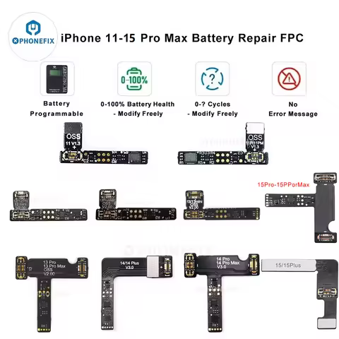 OSS W12/W11 Pro Box Battery tag-on FPC flex cable for Iphone Removing unable to verify battery is ge