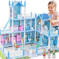 Big Doll House for Kids Ages 3 4 5 6 7 8, 3-Story 9 Rooms Princess Dream House Toys with 3 Doll & Do