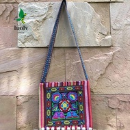 LUOLV Message Bag, Fashion Tassels Women Shoulder Bag, Vintage Hmong Tribal Ethnic Embroidery Tapest