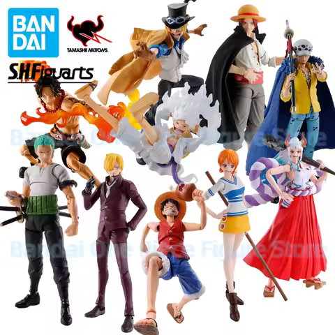 In Stock 100% Original Bandai S.H.Figuarts SHF One Piece Luffy Nami Law Shanks Romance Dawn Ace Sobe