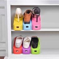 RL 6pcs set Shoe Grooves Stackable Shoes Rack Space Saving Home Storage rack
