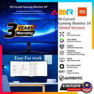 [READY STOCK]Xiaomi (Global) 3pin Curved Gaming Monitor Screen 34 Inch 21:9 144Hz Rate 1500R Curvatu