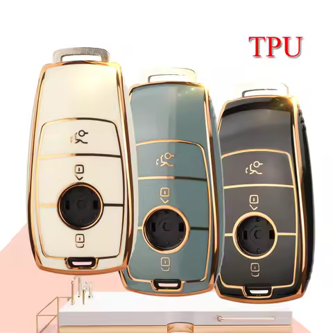 Jingyuqin TPU Auto Key Shell Cover For Benz Key AMG MAYBACH 2016+ C-class E-class GLC300L E300l/E260