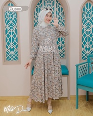 TERVIRALL ARA MIDI NEW SERIES  DRESS KOREAN RAYON PREMIUM ZIPPER DEPAN OOTD TERLARISS KEIKINIAN TERMURAH BY AMELIA FASHION