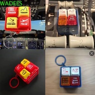 WADEES EGPWS Warning Simulator, 737 Airbus Aircraft Route Pilot Keychain, Portable Plastic Pendant H