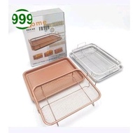 Tray Fika Cooper Crisper Tray Oven Grill Stainless Steel Tray Oil Drainer