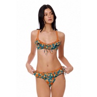 BLACKBOUGH Debi Ruffled Underwire Bikini Top / Nectar
