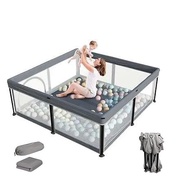 Playpen Baby, Foldable Baby Playpen, Pagar Baby Safety, Space-Saving, No-Install, Lightweight Portab