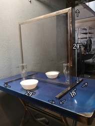 Anti Dust Virus acrylic shield standing partition wall for counter / table