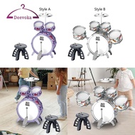[deevoka] Bass Drum Kits Kids Jazz Drum Set Beginner Drum Set Pedal Percussion for Birthday Gift Pre